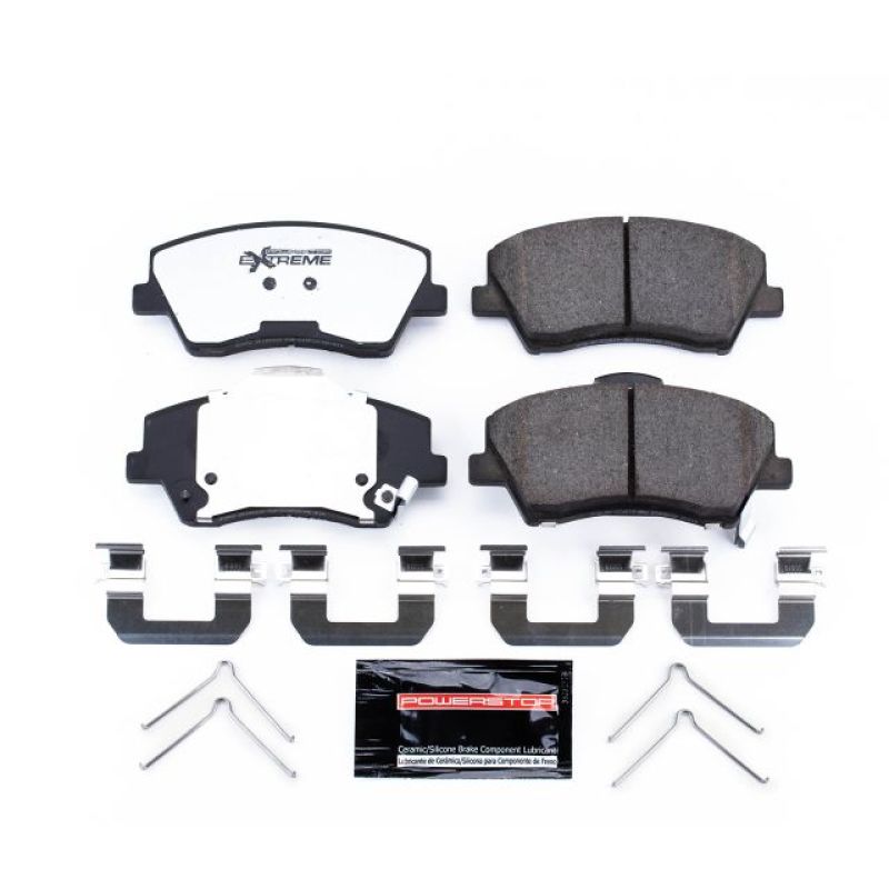 PowerStop - Z36 Truck and SUV Carbon-Fiber Ceramic Brake Pads with Hardware Kit