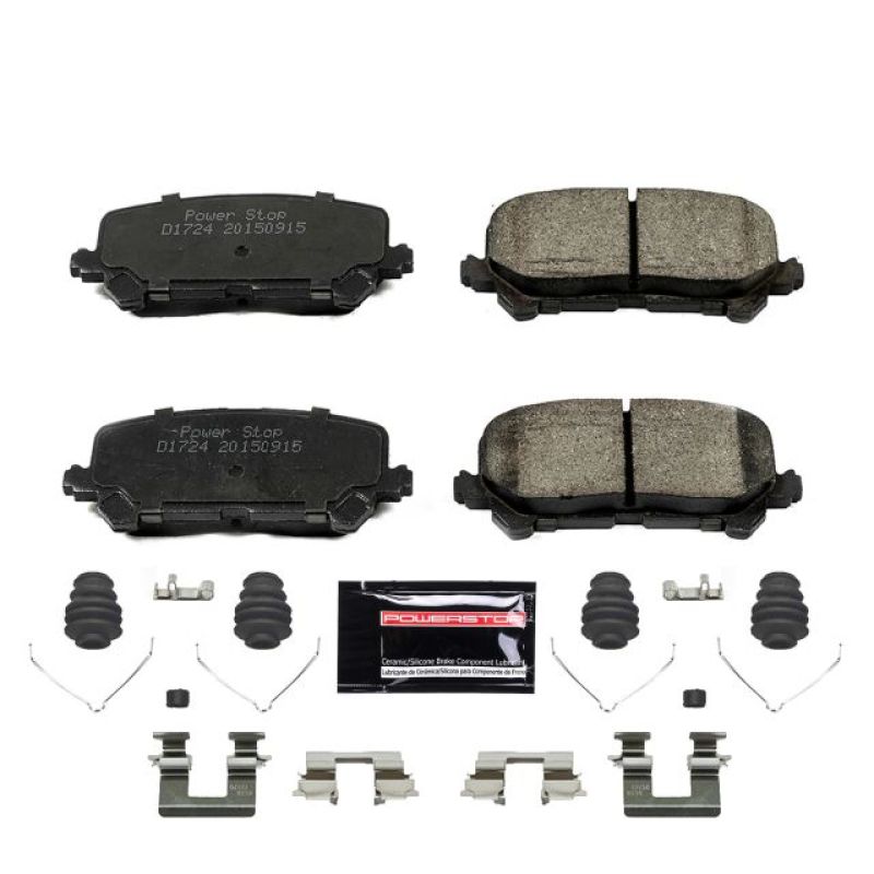 PowerStop - Z23 Daily Driver Carbon-Fiber Ceramic Brake Pads with Hardware Kit