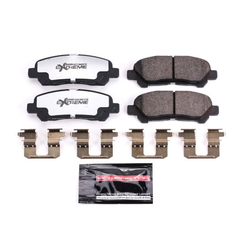 PowerStop - Z36 Truck and SUV Carbon-Fiber Ceramic Brake Pads with Hardware Kit