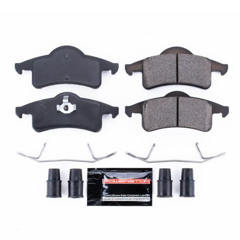 PowerStop - Z23 Daily Driver Carbon-Fiber Ceramic Brake Pads with Hardware Kit