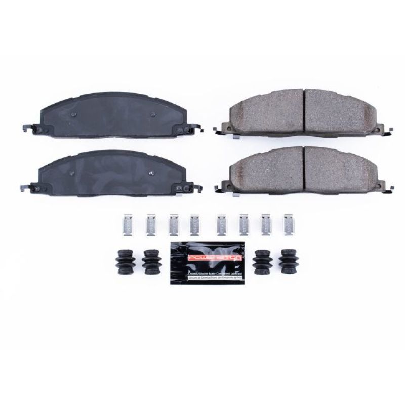 PowerStop - Z23 Daily Driver Carbon-Fiber Ceramic Brake Pads with Hardware Kit
