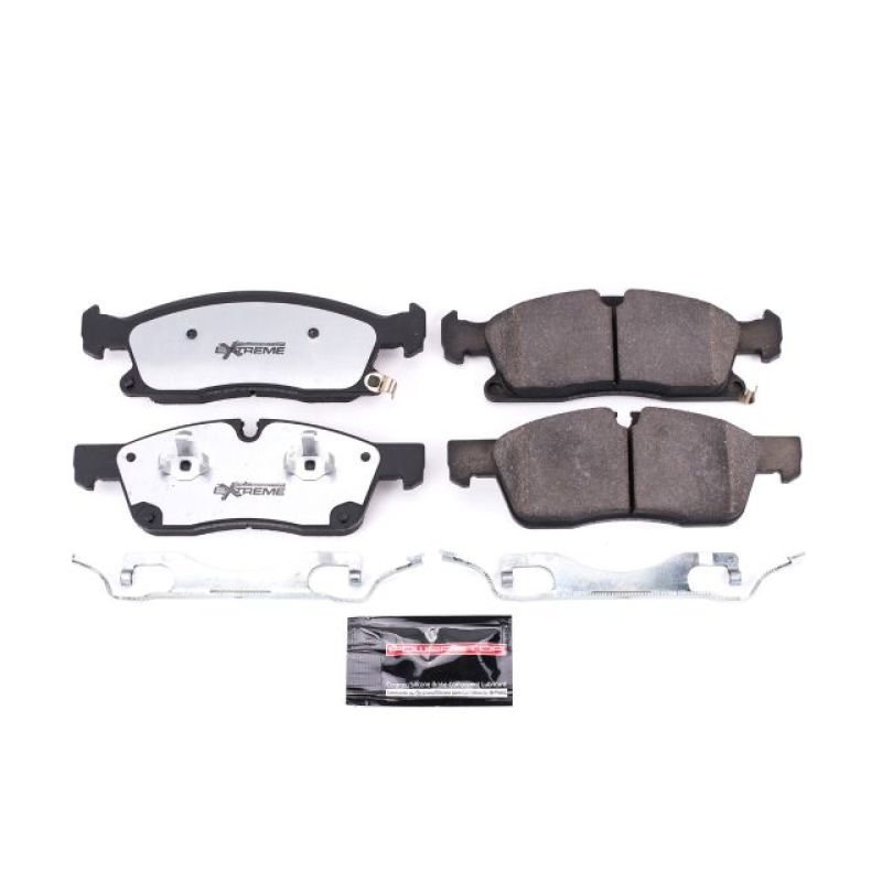 PowerStop - Z36 Truck and SUV Carbon-Fiber Ceramic Brake Pads with Hardware Kit