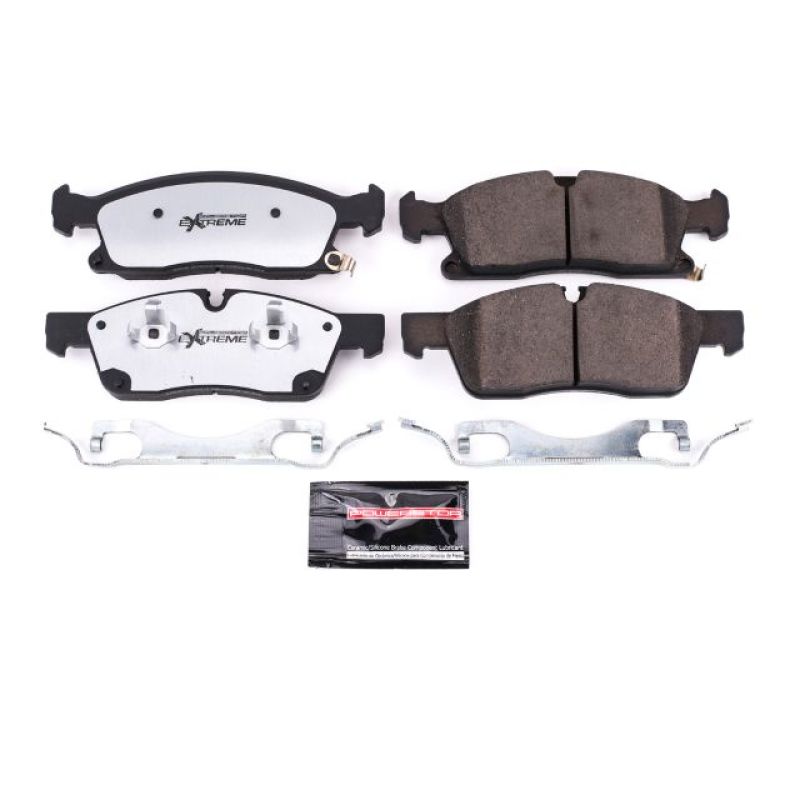 PowerStop - Z36 Truck and SUV Carbon-Fiber Ceramic Brake Pads with Hardware Kit