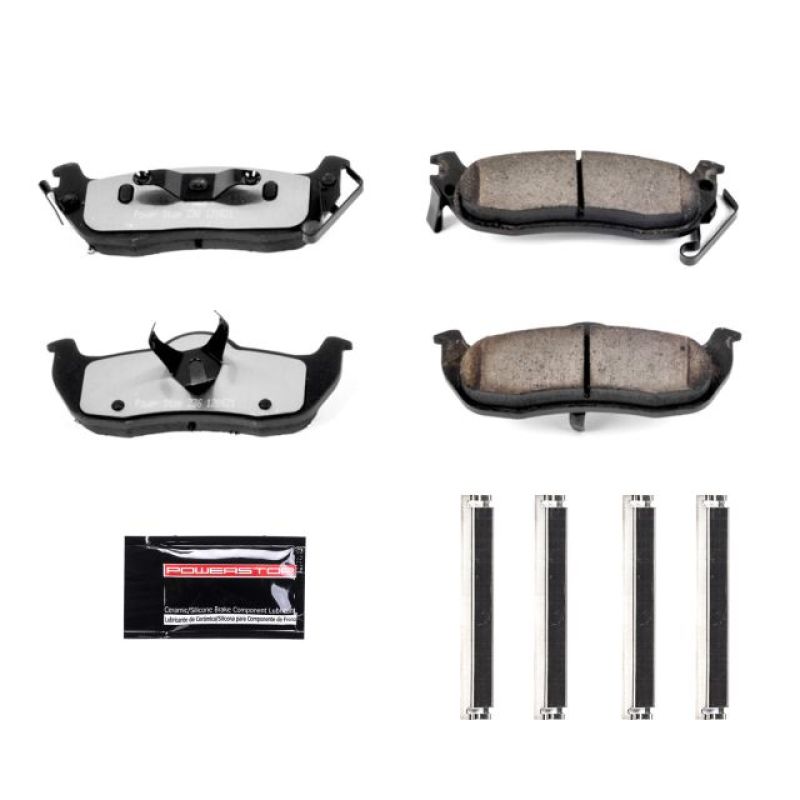 PowerStop - Z36 Truck and SUV Carbon-Fiber Ceramic Brake Pads with Hardware Kit