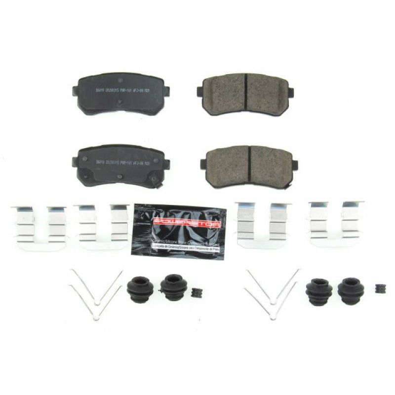 PowerStop - Z23 Daily Driver Carbon-Fiber Ceramic Brake Pads with Hardware Kit