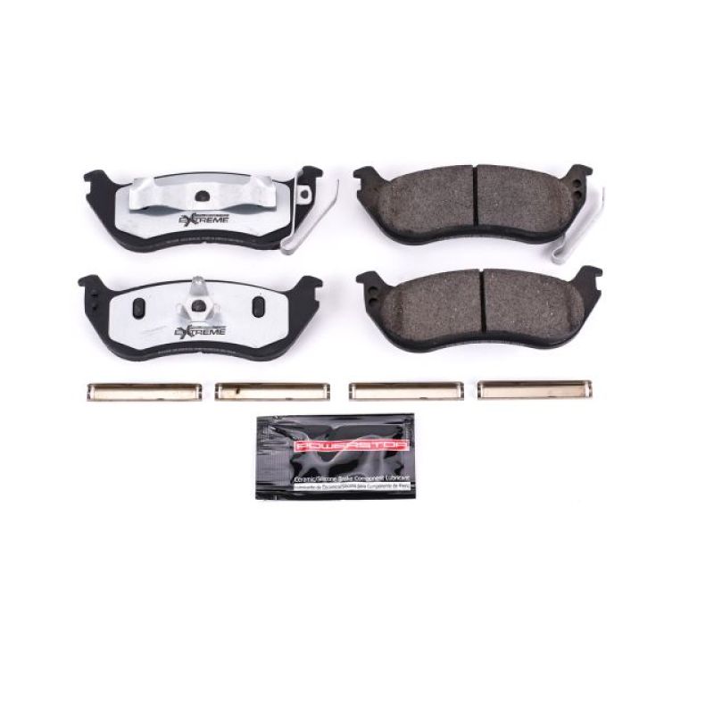 PowerStop - Z36 Truck and SUV Carbon-Fiber Ceramic Brake Pads with Hardware Kit