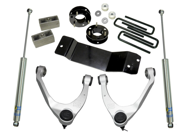 Superlift 07-16 Chevy Silv 1500 4WD 3.5in Lift Kit w/ Cast Steel Control Arms & Bilstein Rear Shocks