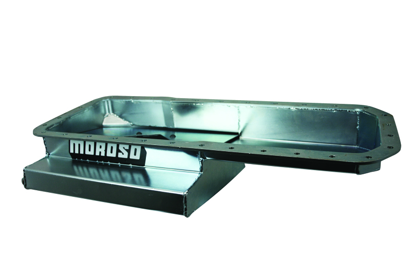 Moroso Datsun/Nissan L24/L26/L28 Road Race Baffled Wet Sump 7qt 6.25in Steel Oil Pan
