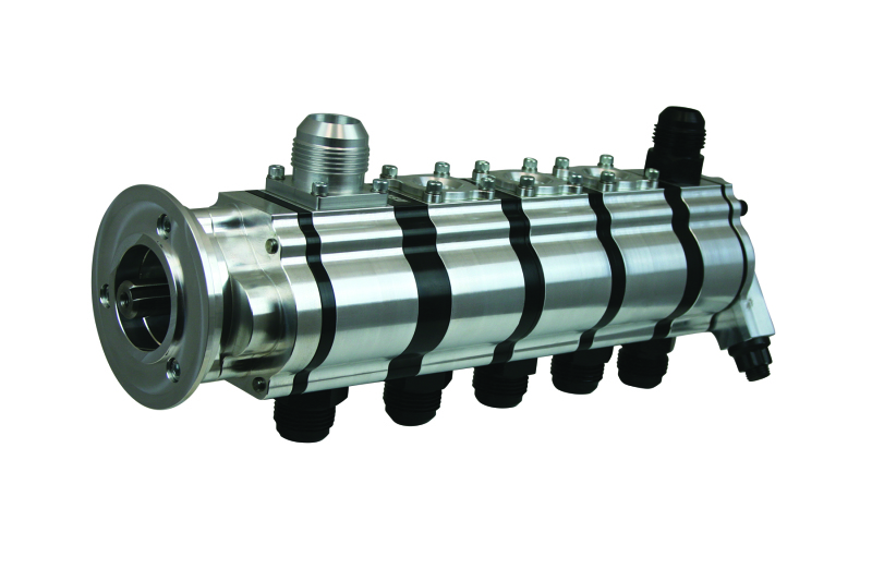 Moroso T3 Series Alston 5 Stage Dry Sump Oil Pump - Tri-Lobe - V-Band Clamp - 1.200 Pressure