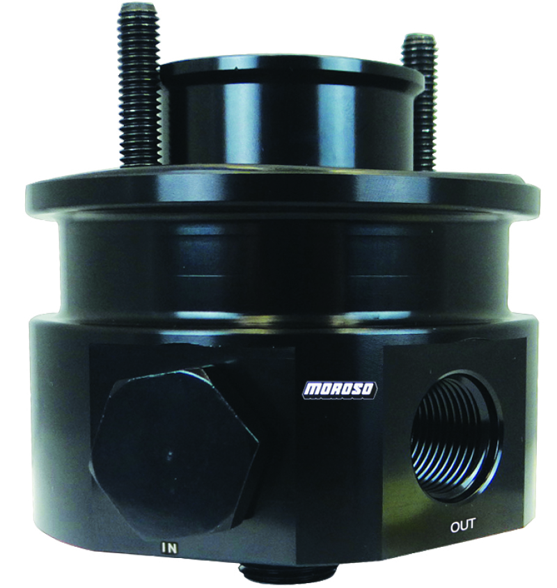 Moroso Chevrolet Big Block Oil Filter Adapter - Sandwich - Accumulator/External Pump