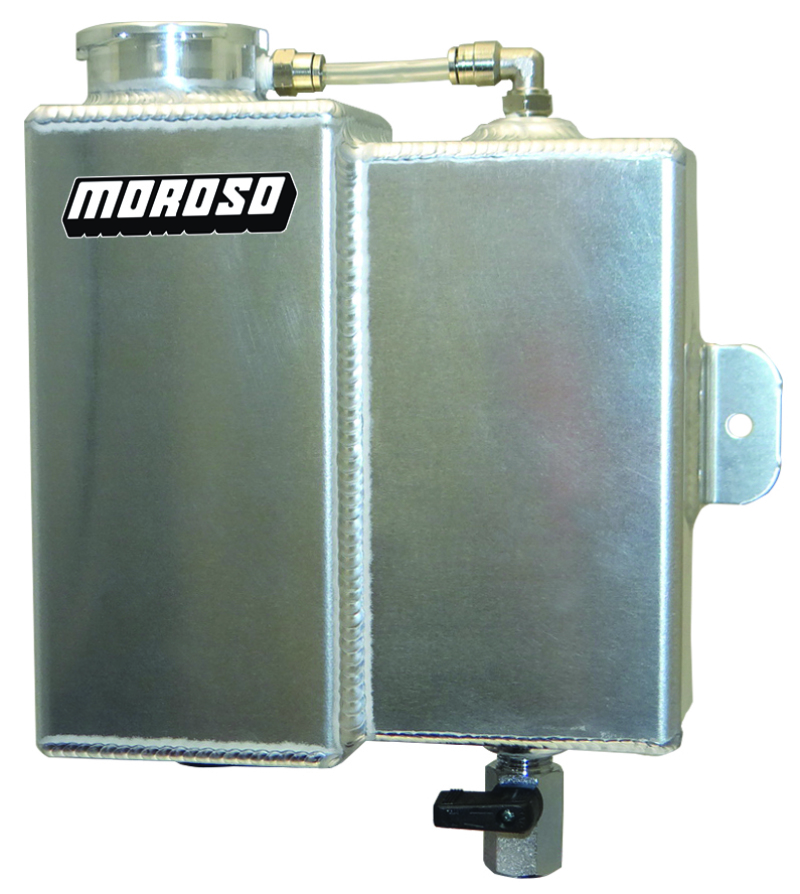 Moroso Universal Coolant Expansion & Recovery Tank - Billet Filler Neck - 1.25qt