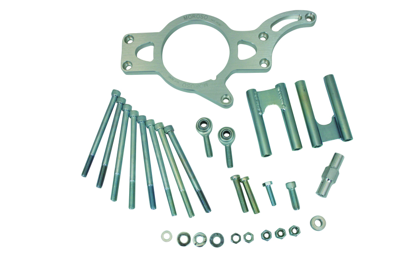 Moroso Chevrolet Small Block Alternator Mount - Meziere Water Pump - 93mm Alternator