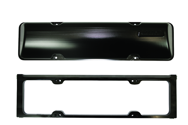 Moroso Chevrolet Small Block (w/13 to 23 Degree Heads) 2 Pc Valve Cover w/Oilers - Billet Aluminum