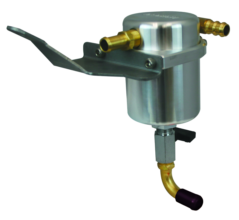 Moroso 07-11 Jeep 3.8L JK Air/Oil Separator Catch Can - Large Body - Billet Aluminum