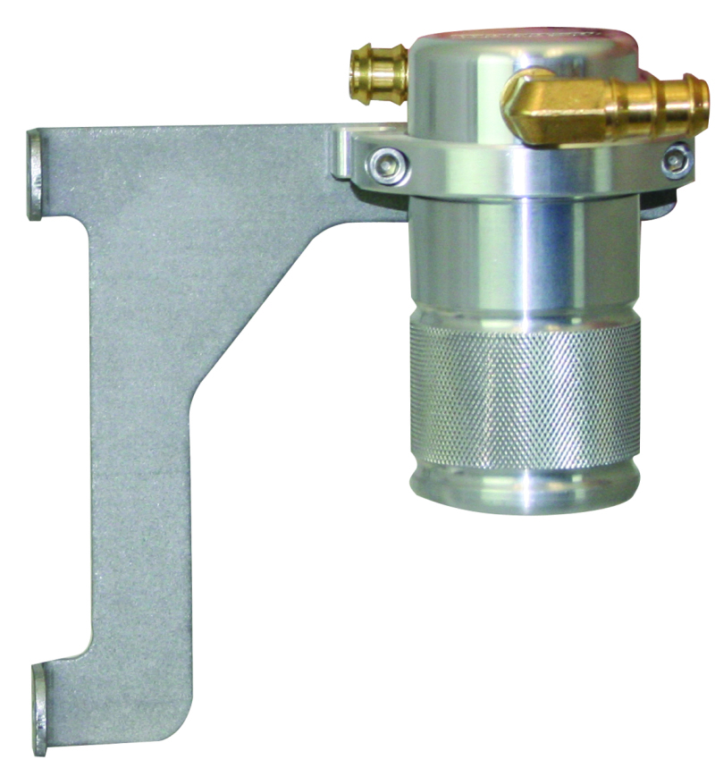 Moroso 12-18 Jeep 3.6L JK Air/Oil Separator Catch Can - Small Body - Billet Aluminum