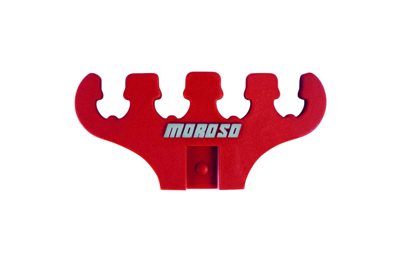 Moroso Wire Loom - 7-9mm - 4 Hole - Red - 2 Per Card