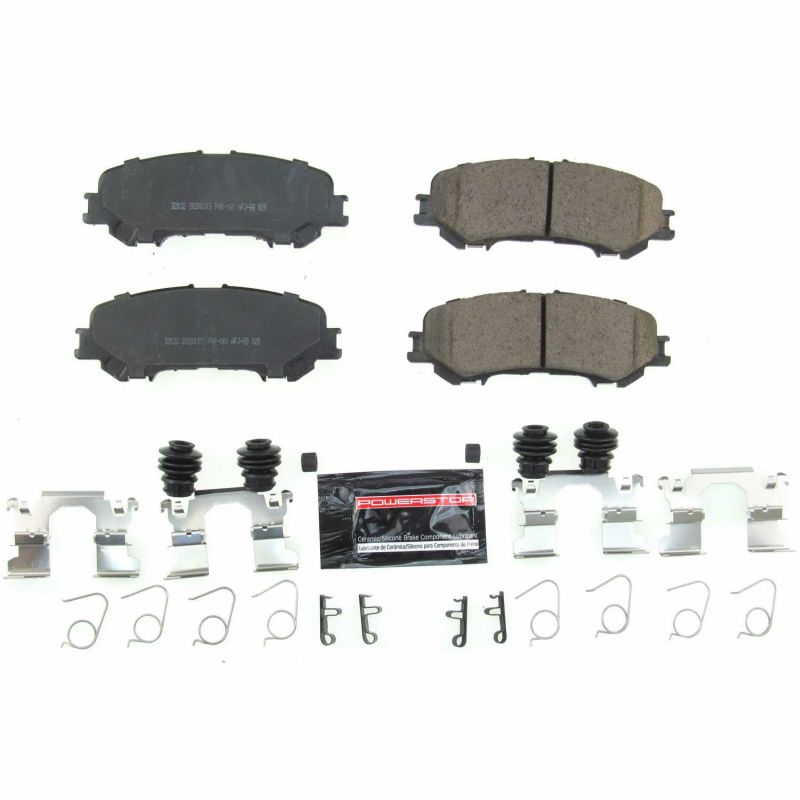 PowerStop - Z23 Daily Driver Carbon-Fiber Ceramic Brake Pads with Hardware Kit