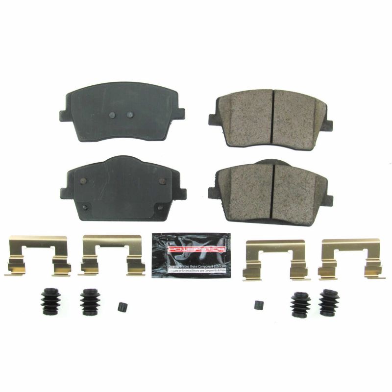 PowerStop - Z23 Daily Driver Carbon-Fiber Ceramic Brake Pads with Hardware Kit