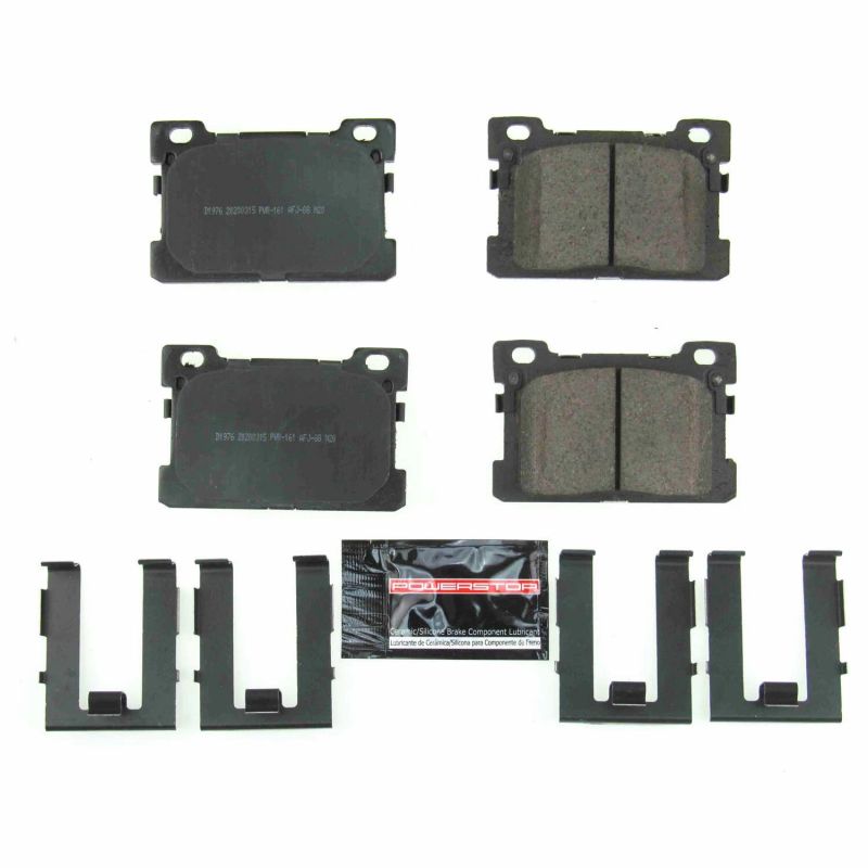 PowerStop - Z23 Daily Driver Carbon-Fiber Ceramic Brake Pads with Hardware Kit