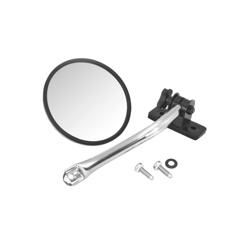 Rugged Ridge 97-18 Jeep Wrangler Stainless Steel Round Quick Release Mirror Relocation Kit