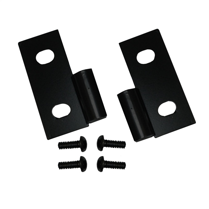 Jeep Wrangler & CJ Black Lower Door Hinge Brackets-Pair (1976-2006)
