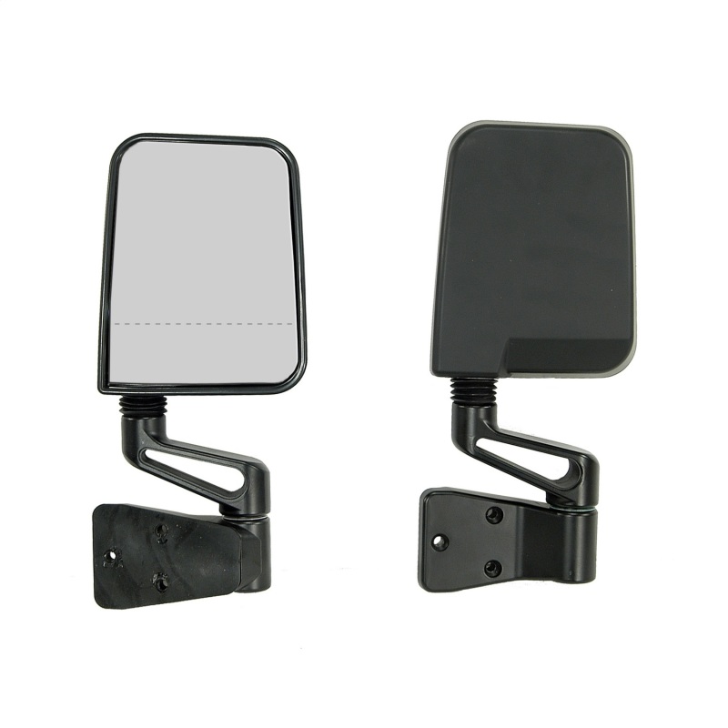 Jeep Wrangler Black Dual Focal Point Mirrors (1987-2002)