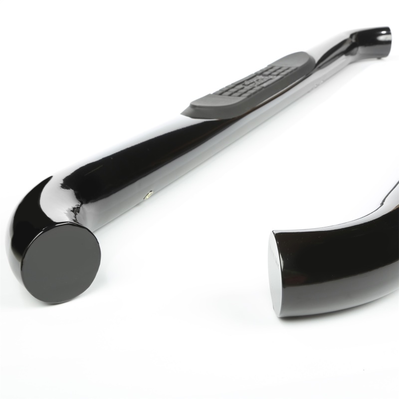 Jeep Wrangler JK 2-Door Black 3" Round Tube Steps-Pair (2007-2018)