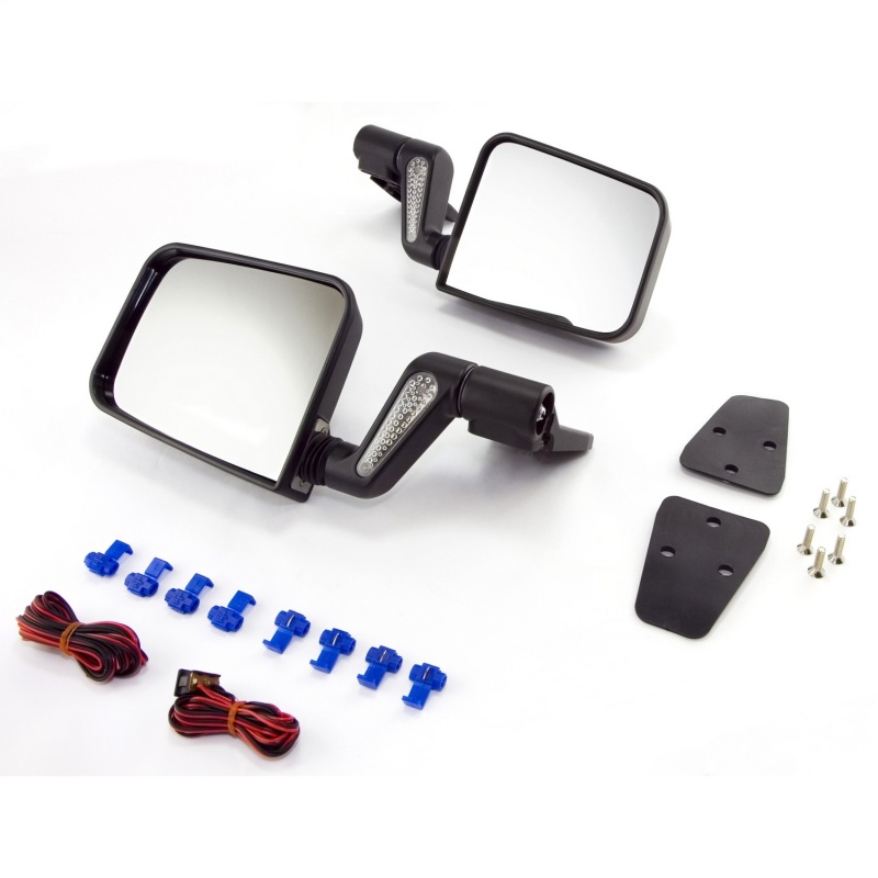 Jeep Wrangler Black Heated Mirrors -Pair (1987-2002)