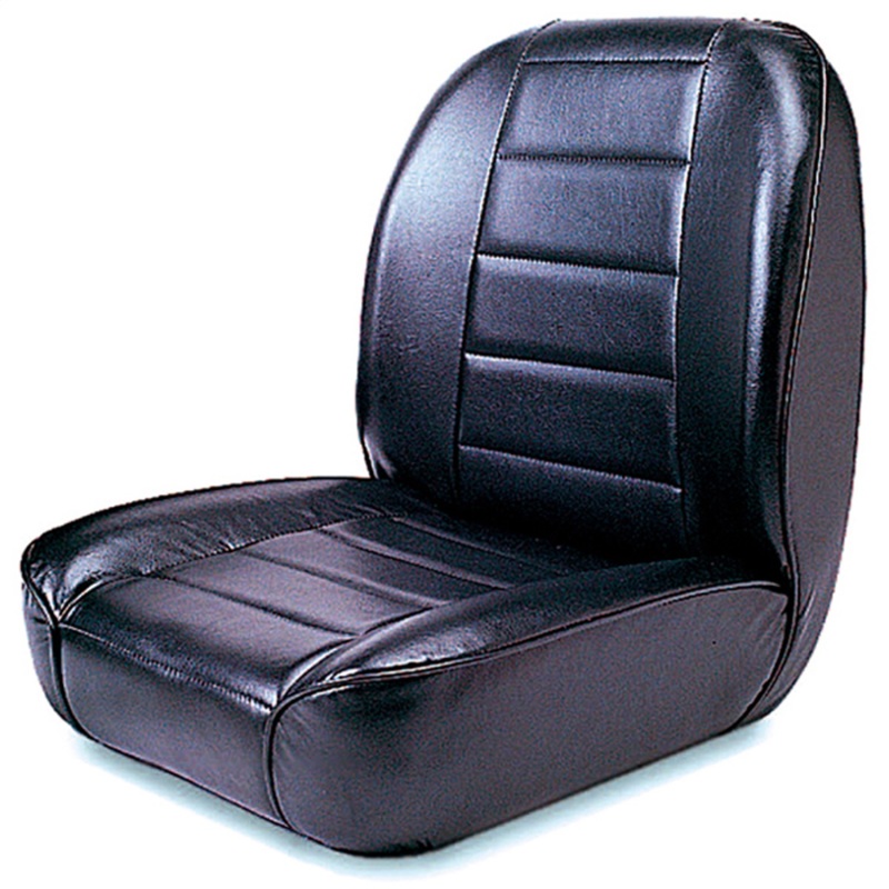Jeep CJ Black Low Back Front Bucket Seat (1955-1986)