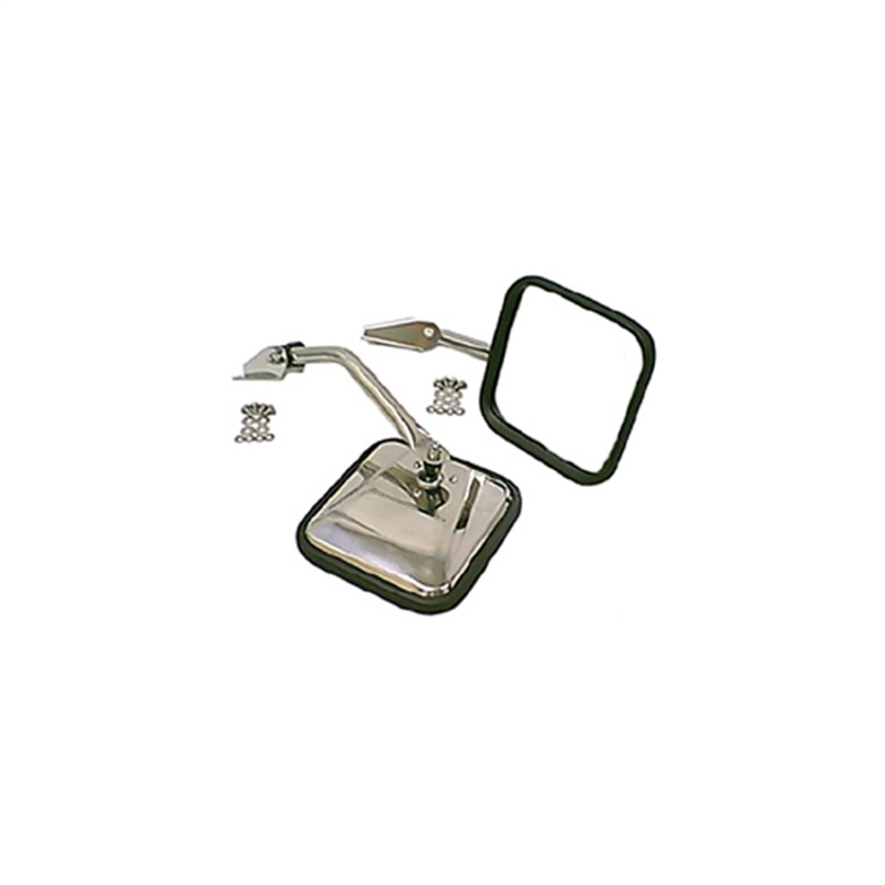 Jeep CJ Chrome Stainless Steel Side Mirror (1955-1986)