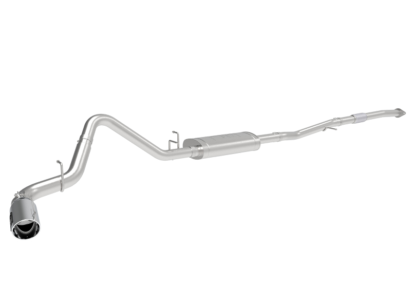 aFe Apollo GT Series 19-20 GM 1500 2.7L (t) 409 SS CB Exhaust System w/Polished Tip