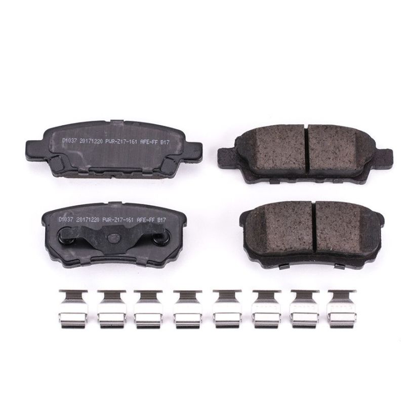PowerStop - Z17 Low-Dust Ceramic Brake Pads with Hardware