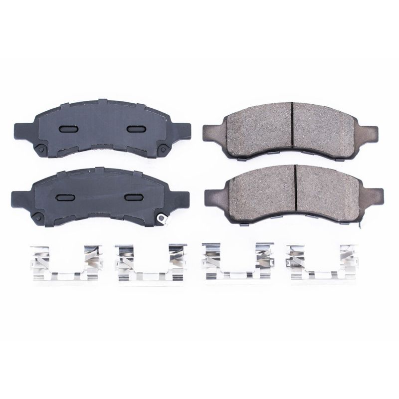 PowerStop - Z17 Low-Dust Ceramic Brake Pads with Hardware