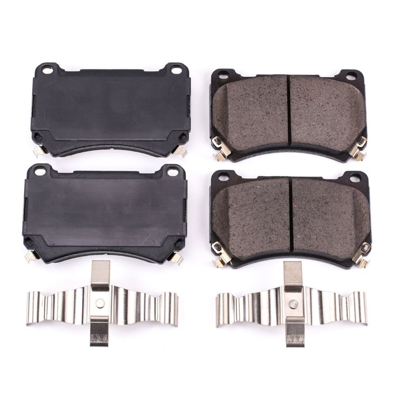 PowerStop - Z17 Low-Dust Ceramic Brake Pads with Hardware