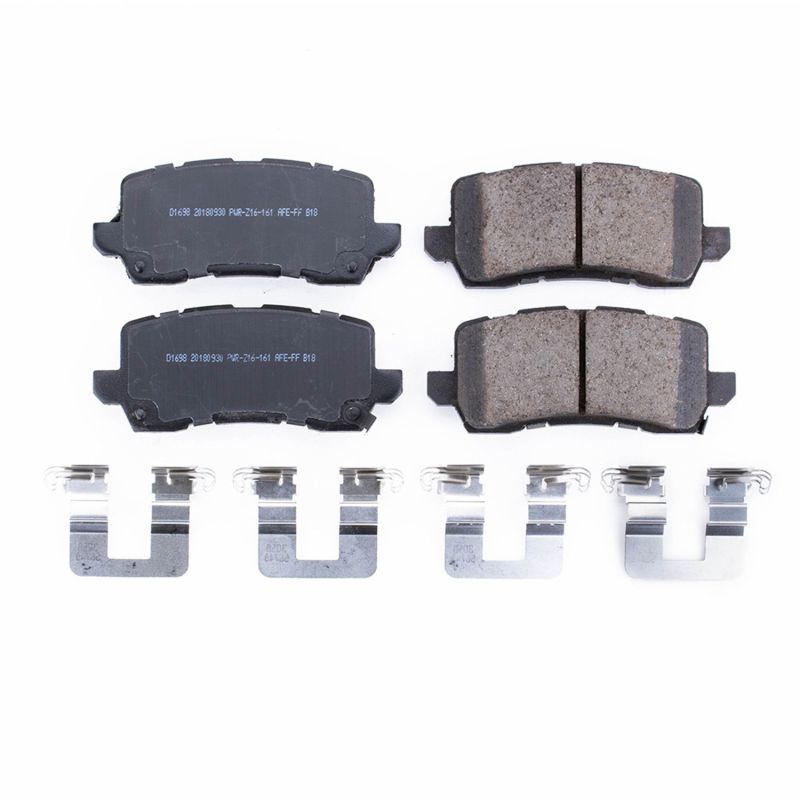 PowerStop - Z17 Low-Dust Ceramic Brake Pads with Hardware