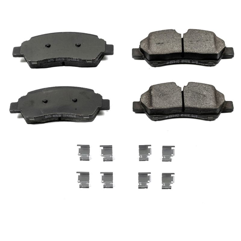 PowerStop - Z17 Low-Dust Ceramic Brake Pads with Hardware