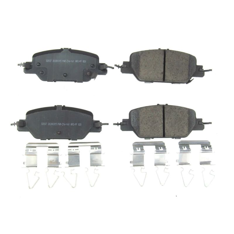PowerStop - Z17 Low-Dust Ceramic Brake Pads with Hardware