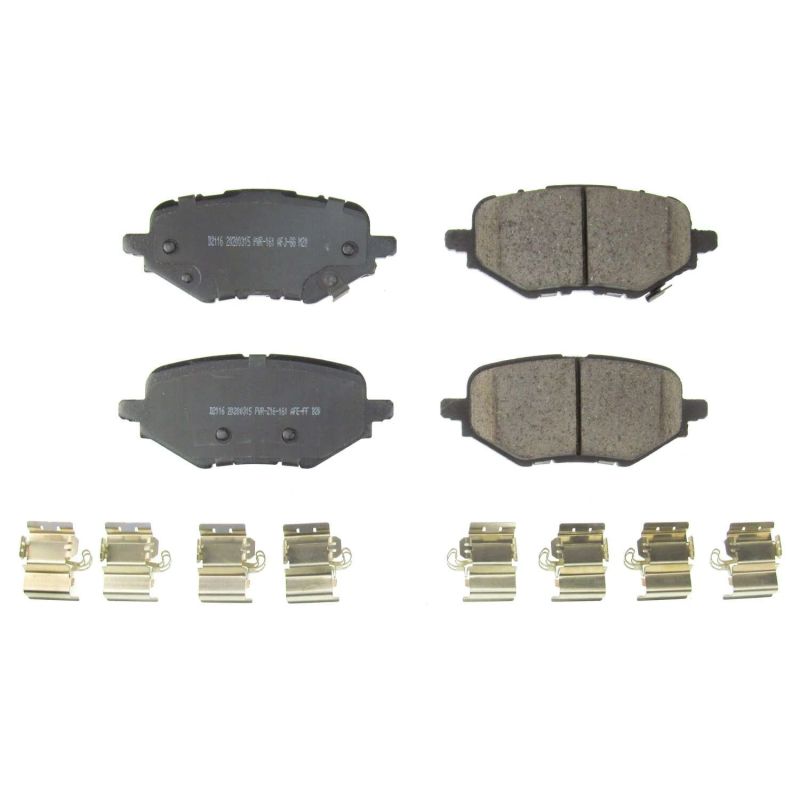 PowerStop - Z17 Low-Dust Ceramic Brake Pads with Hardware