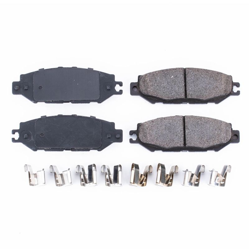 PowerStop - Z17 Low-Dust Ceramic Brake Pads with Hardware
