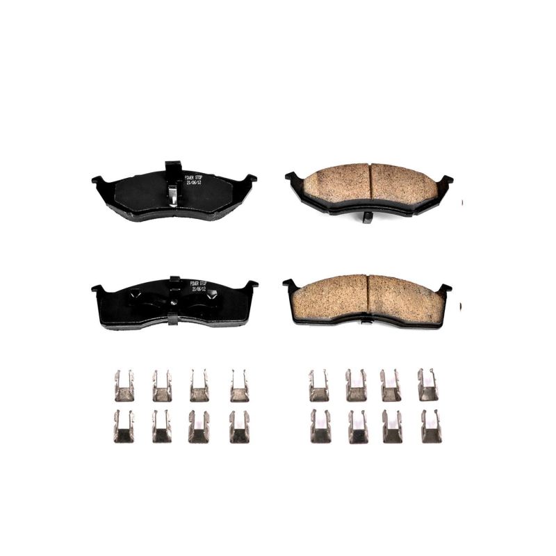 PowerStop - Z17 Low-Dust Ceramic Brake Pads with Hardware