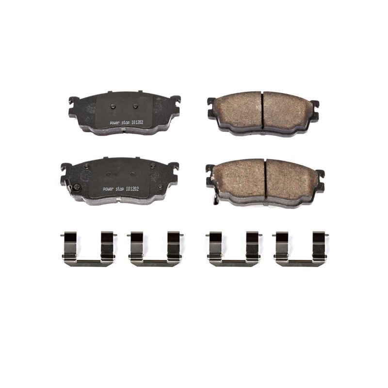 PowerStop - Z17 Low-Dust Ceramic Brake Pads with Hardware