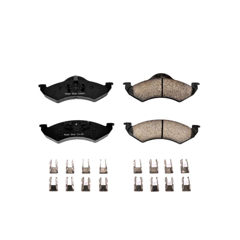 PowerStop - Z17 Low-Dust Ceramic Brake Pads with Hardware