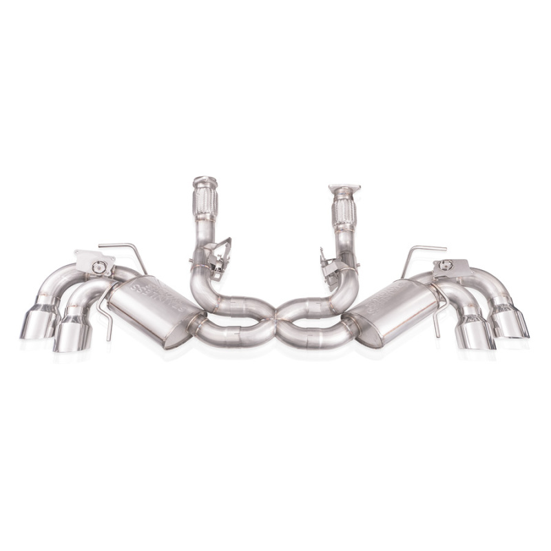 Stainless Works 20-21 Chevrolet Corvette C8 6.2L Legend Cat-Back Exhaust w/ Polished Tips