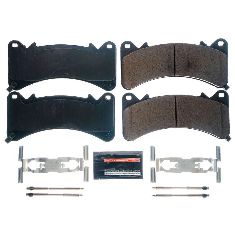 PowerStop - Z23 Daily Driver Carbon-Fiber Ceramic Brake Pads with Hardware Kit