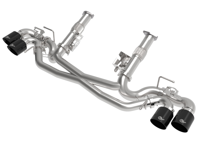 AFe MACH Force-Xp 304 Stainless Steel Cat-Back Exhaust Black 2020 Chevrolet Corvette C8