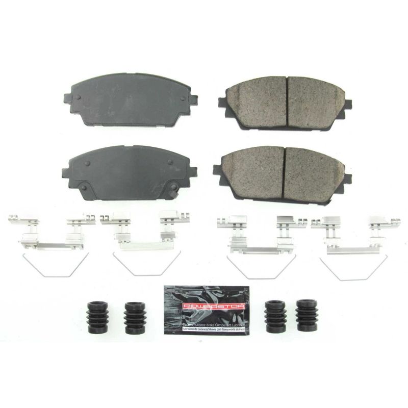 PowerStop - Z23 Daily Driver Carbon-Fiber Ceramic Brake Pads with Hardware Kit