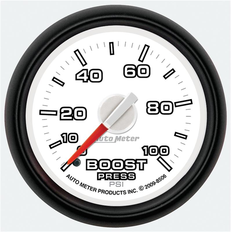 Autometer Factory Match 52.4mm Mechanical 0-100 PSI Boost Gauges 3 pressure Ranges