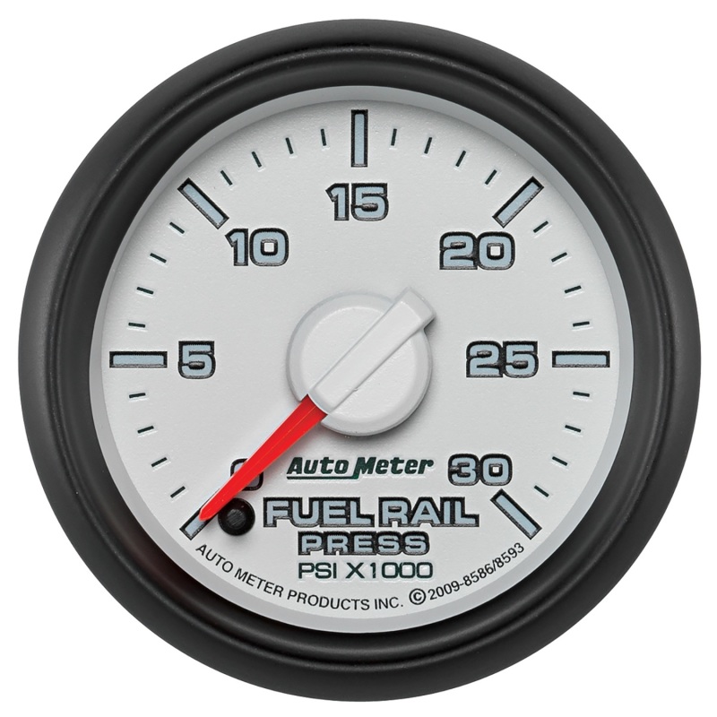 Autometer Factory Match Diesel Fuel Rail Pressure Gauge 52.4mm 0-30K PSI SE, Cummins 6.7 L, Dodge