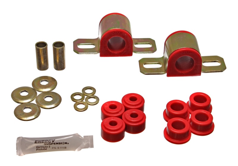 Energy Suspension 84-01 Jeep Cherokee Red Front 24mm Sway Bar Bushing Set w/End Link Bushings