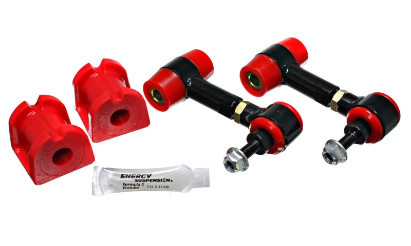 Energy Suspension 08-14 Subaru WRX Red 16mm Rear Sway Bar Bushing and End Link Set